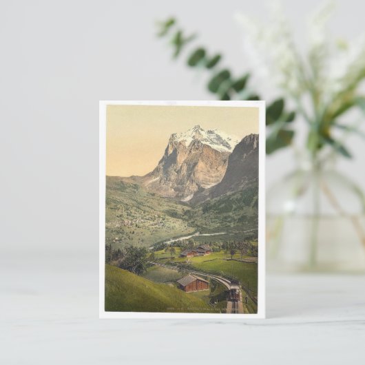 Grindelwald en Mount Wetterhorn, Bernese Oberland Briefkaart (Staand voorkant)