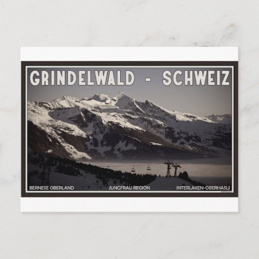 Grindelwald Fog Briefkaart (Voorkant)