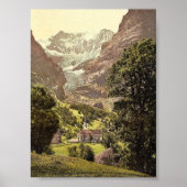 Grindelwald, kerk en Eiger Mountain, Bernese Ob Poster (Voorkant)