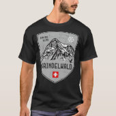 Grindelwald Mountain Zwitserland Emblem Classic T T-shirt (Voorkant)