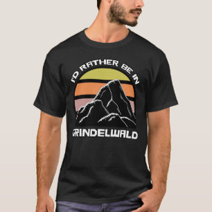 Grindelwald Swiss  Sunset Mountain T-shirt