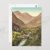 Grindelwald, weg van Zwiellutschine, Bernese Obe Briefkaart (Voorkant / Achterkant)