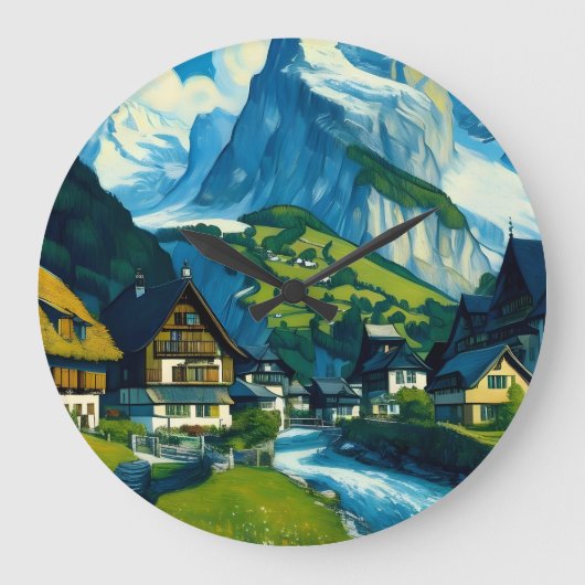 Grindelwald Zwitserland Kunst Grote Klok (Voorkant)