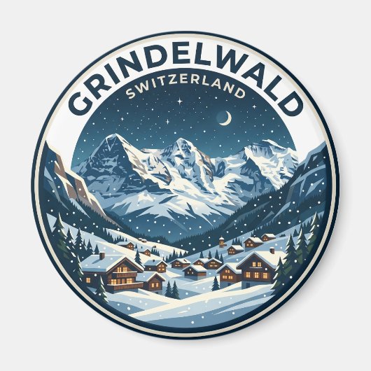 GRINDELWALD Zwitserland Magneet (Voorkant)