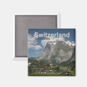 Grindelwald Zwitserland Magnet Travel Souvenir (Voorkant / Achterkant)