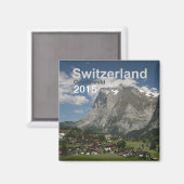 Grindelwald Zwitserland Magnet Veranderjaar (Voorkant / Achterkant)