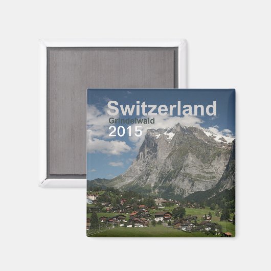 Grindelwald Zwitserland Magnet Veranderjaar (Voorkant / Achterkant)