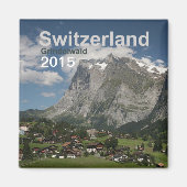 Grindelwald Zwitserland Magnet Veranderjaar (Voorkant)