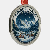 GRINDELWALD Zwitserland Metalen Ornament (Rechts)