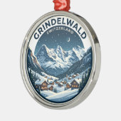 GRINDELWALD Zwitserland Metalen Ornament (Links)