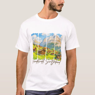 Grindelwald Zwitserland Reispenseelstreek Grindel T-shirt