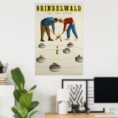 Grindelwald, Zwitserland, reisposter Poster (Thuiskantoor)