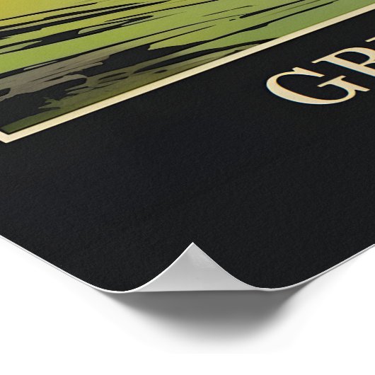 Grindelwald Zwitserland Reisposter Poster (Hoek)