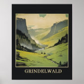 Grindelwald Zwitserland Reisposter Poster (Voorkant)