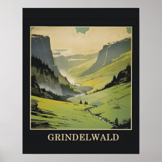 Grindelwald Zwitserland Reisposter Poster