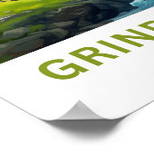 Grindelwald Zwitserland Reisprint Poster (Hoek)