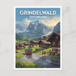 Grindelwald, Zwitserland Reizen Briefkaart