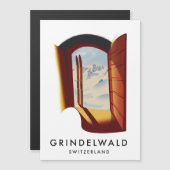Grindelwald Zwitserland ski poster (Voorkant / Achterkant)