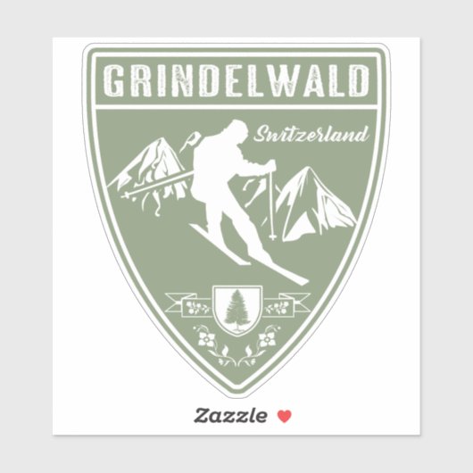 Grindelwald Zwitserland Sticker (Vel)