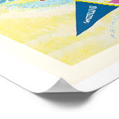 Grindelwald Zwitserland Vintage Skiposter Poster (Hoek)