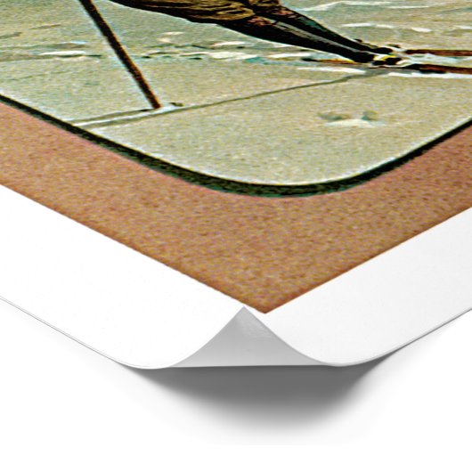 Grindelwald Zwitserland Vintage Travel Poster (Hoek)