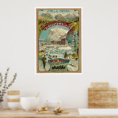 Grindelwald Zwitserland Vintage Travel Poster (Keuken)