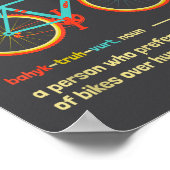Grindfiets Fietstrovert Grappige Fietsspreuk Intro Poster (Hoek)