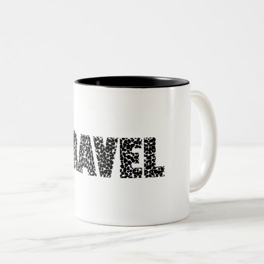 grindfietsen tweekleurige koffiemok (Voorkant rechts)