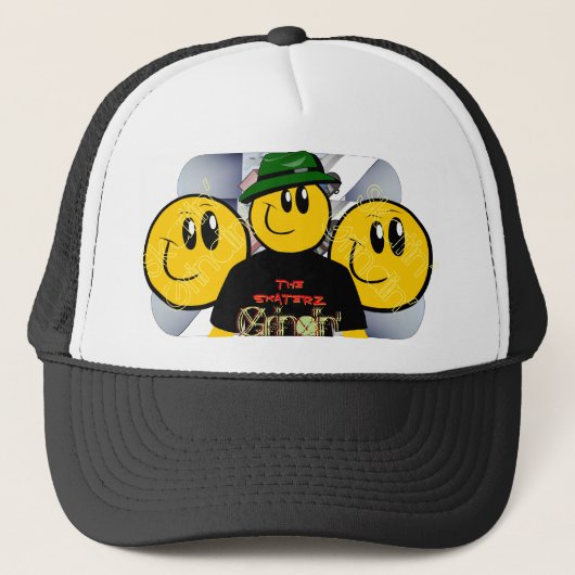 Grindin' Skater Trucker Hat Trucker Pet (Voorkant)