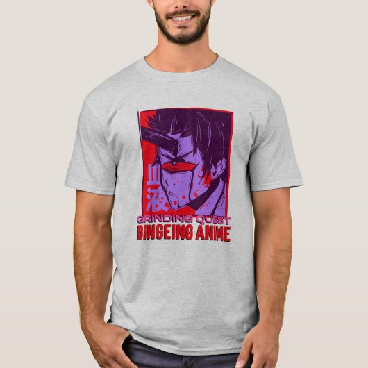 Grinding Quest, Anime-marathon T-shirt (Voorkant)