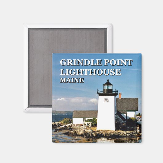 Grindle Point Light, Maine Magnet (Voorkant / Achterkant)