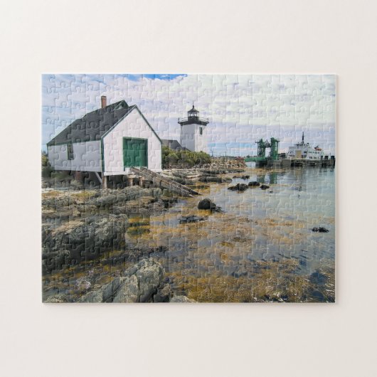 Grindle Point Lighthouse, Maine legpuzzel (Horizontaal)