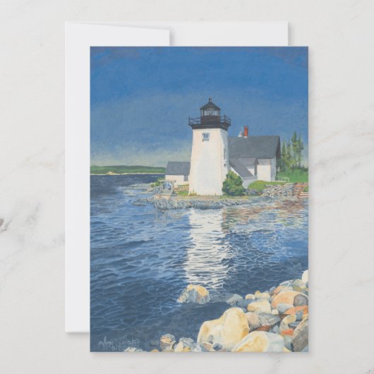 Grindle Point-vuurtoren Kaart (Voorkant)
