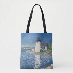 Grindle Point-vuurtoren Tote Bag