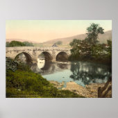 Grindleford Bridge, Derbyshire, Engeland Poster (Voorkant)
