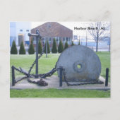 Grindstone and Anchor in Harbor Beach, MI Briefkaa Briefkaart (Voorkant)