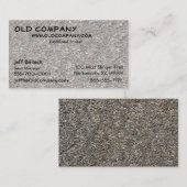 grindtextuur visitekaartje (Voorkant / Achterkant)