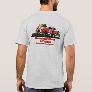 Grindwagen Skid Steer Aannemer Aanpassen T-shirt