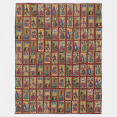 Gringonneur Tarot werp Fleece Deken (Voorkant)