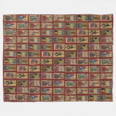 Gringonneur Tarot werp Fleece Deken (Voorkant (Horizontaal))