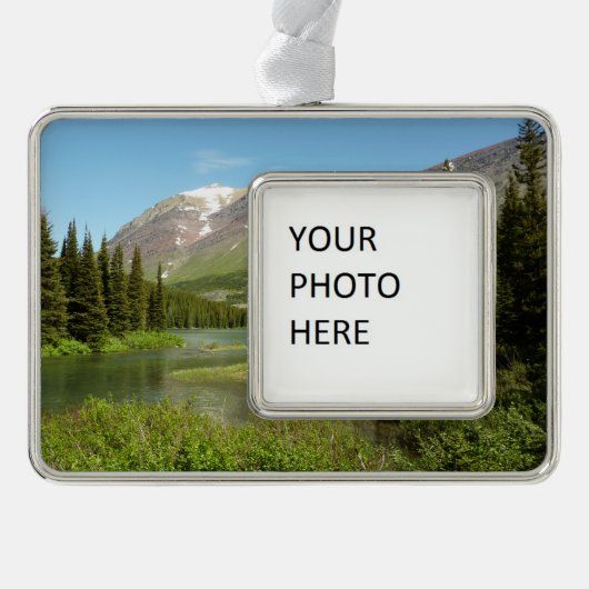 Grinnell Creek in Glacier National Park Verzilverd Omlijst Ornament (Voorkant)