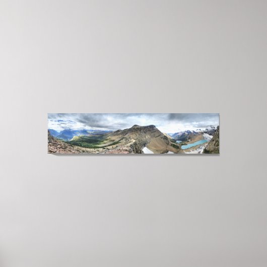 Grinnell Glacier Overlook - Nationaal Park Glacier Canvas Afdruk (Voorkant)