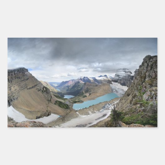 Grinnell Glacier Overlook - Nationaal Park Glacier Rechthoekige Sticker (Voorkant)