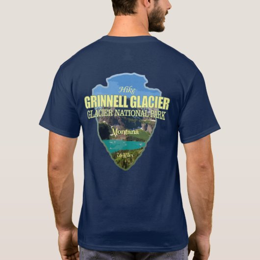 Grinnell Glacier (pijlpunt) T-shirt (Achterkant)