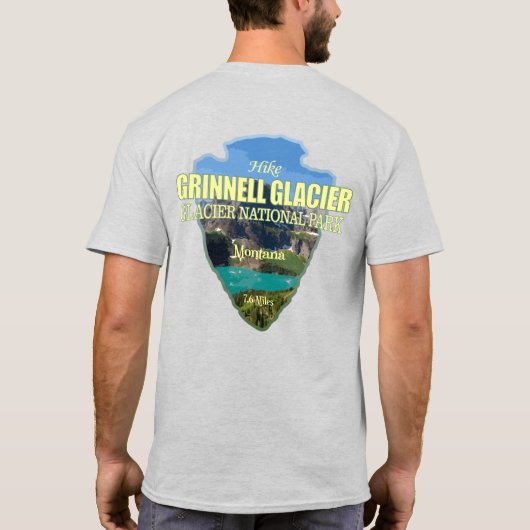 Grinnell Glacier (pijlpunt) T-shirt (Achterkant)