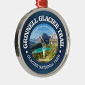 Grinnell Glacier Trail Metalen Ornament (Rechts)