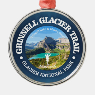 Grinnell Glacier Trail Metalen Ornament