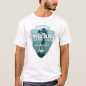 Grinnell Glacier Wandelpad (pijlpunt T) T-shirt (Voorkant)