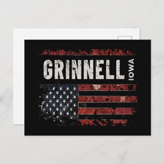 Grinnell Iowa Briefkaart (Voorkant / Achterkant)