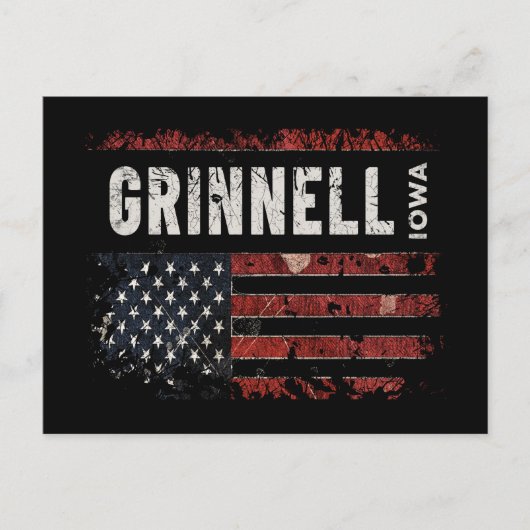 Grinnell Iowa Briefkaart (Voorkant)